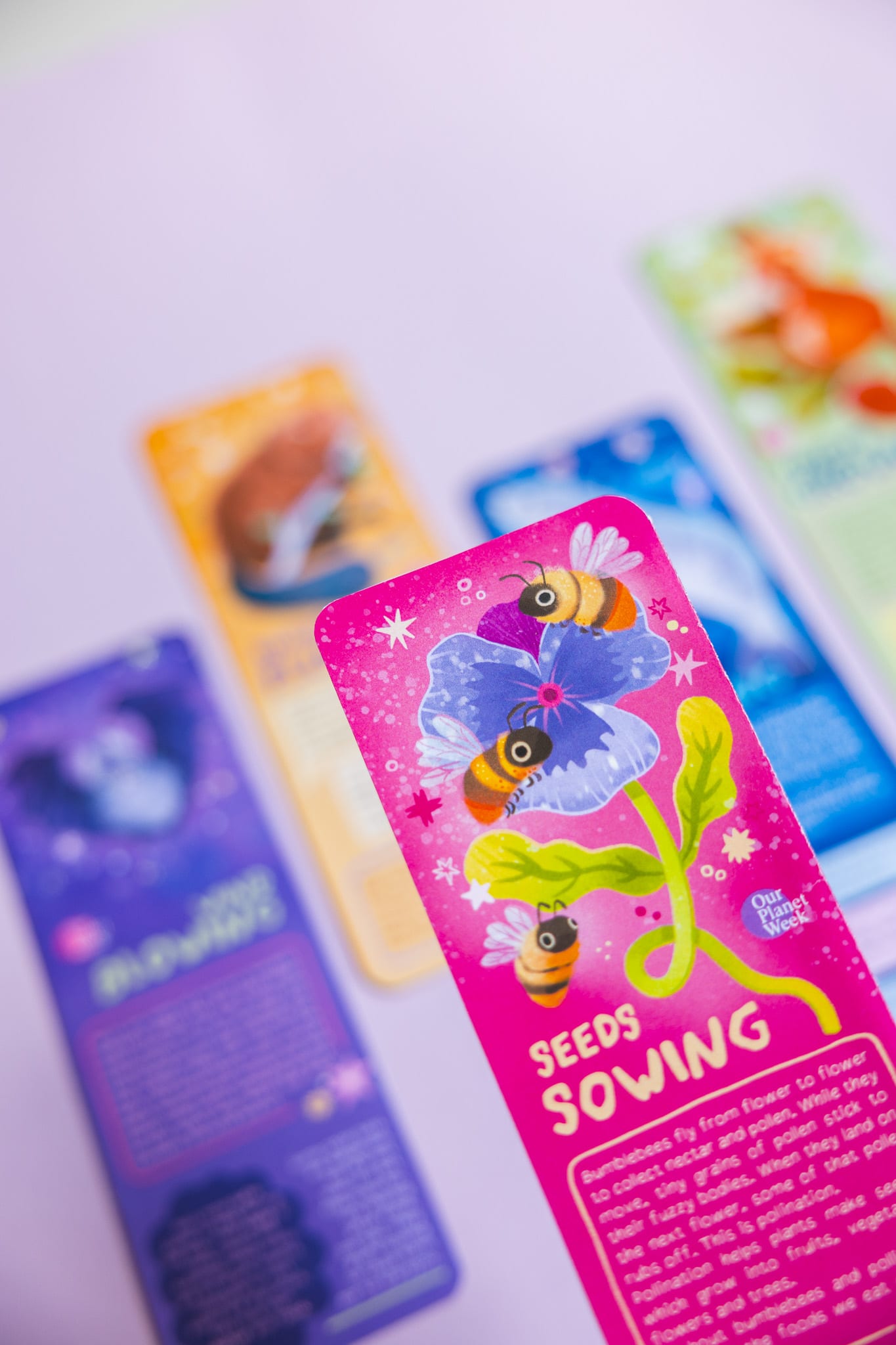Squirrel bookmark held up — Forests Growing.