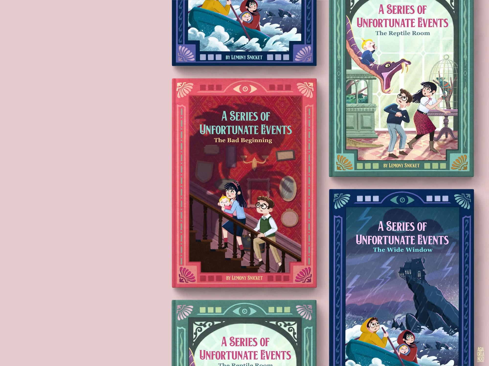 A Series of Unfortunate Events — book covers redesign